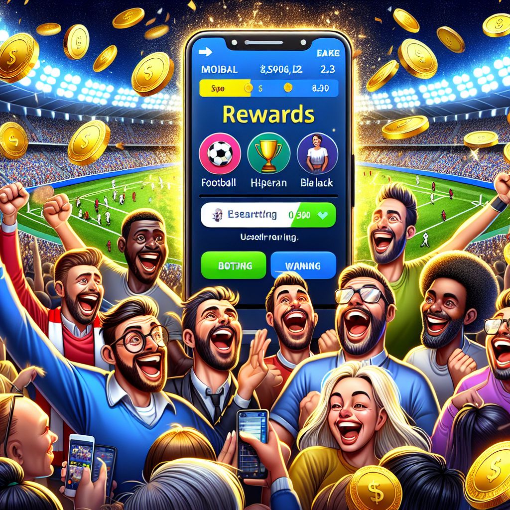 CV11 Bet cartoon sports fans with betting interface and rewards